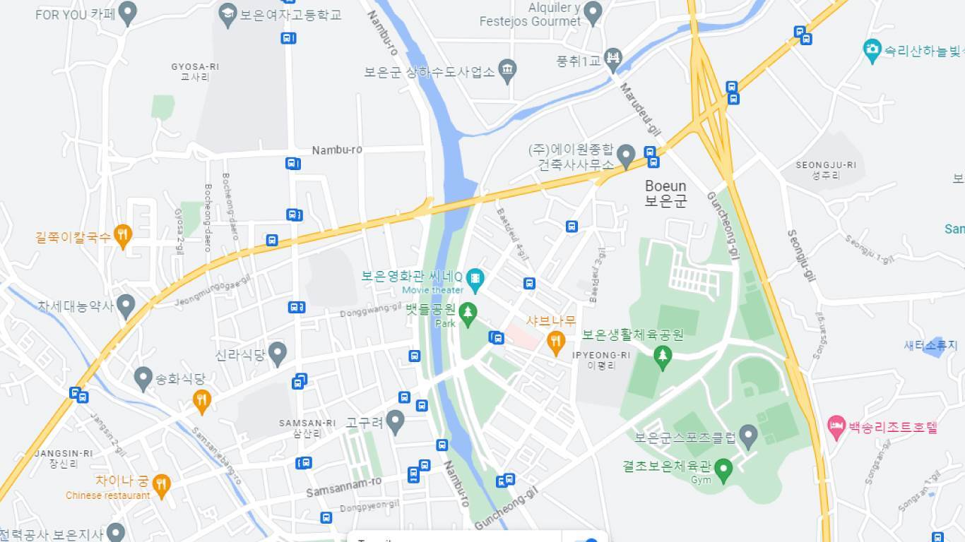 south korea Map